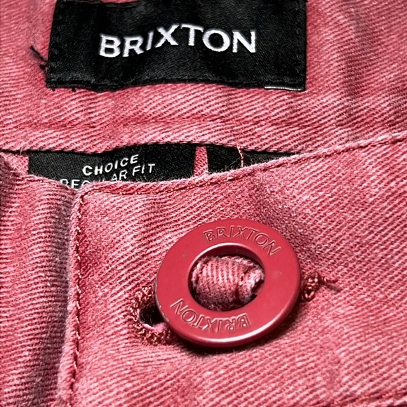 Brixton Choice  Dusty Rose Flat Front Shorts.  Size 36 - Picture 4 of 14